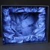 Satin Box 7 inch Flared Bowl 8.5x10.25x7.9  inches, Single, White Sleeve