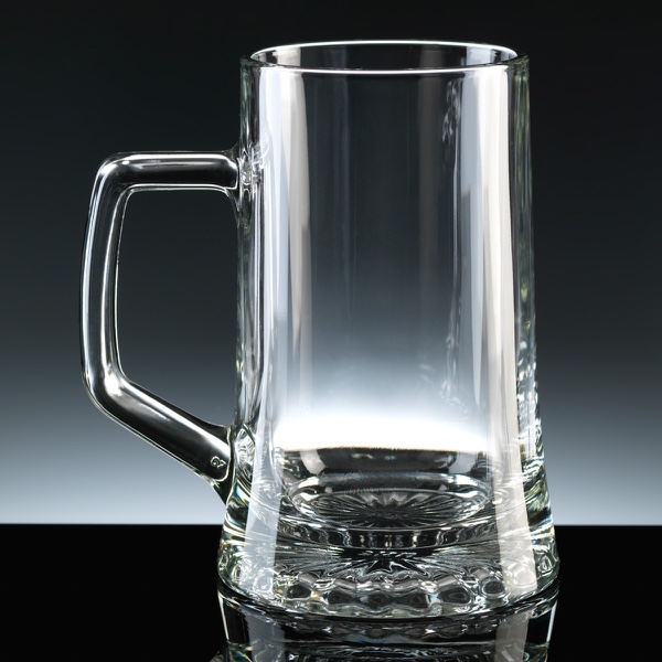 Stern Heavy Glass 18oz Beer Tankard, Single, Blue Boxed